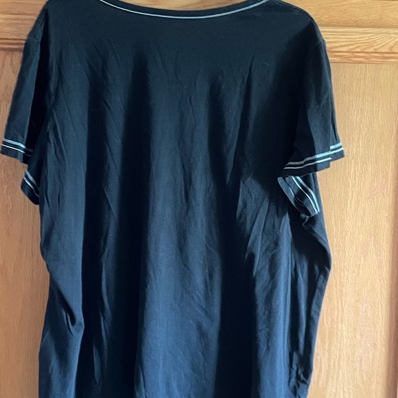 Secret Treasures Black Relaxed Fit Women's 3X T-shirt Top “Saturday’s Forecast - Picture 2 of 4